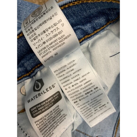 Levis Jeans Womens 30 Wedgie Straight Button Fly High Rise Released Hem Denim - Picture 10 of 11